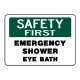 Safety First Emergency Shower Eye Bath
